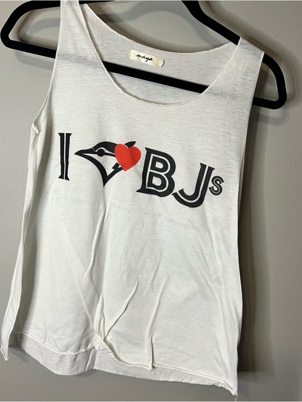 Toronto blue jays Maya Cream Crewneck Tank